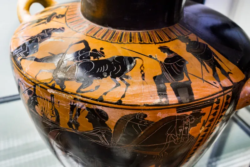 Comparable With The Leagros Group - Abv Extra - Theseus And The Bull - Wedded Pair In Chariot - Fiesole Mca - 
