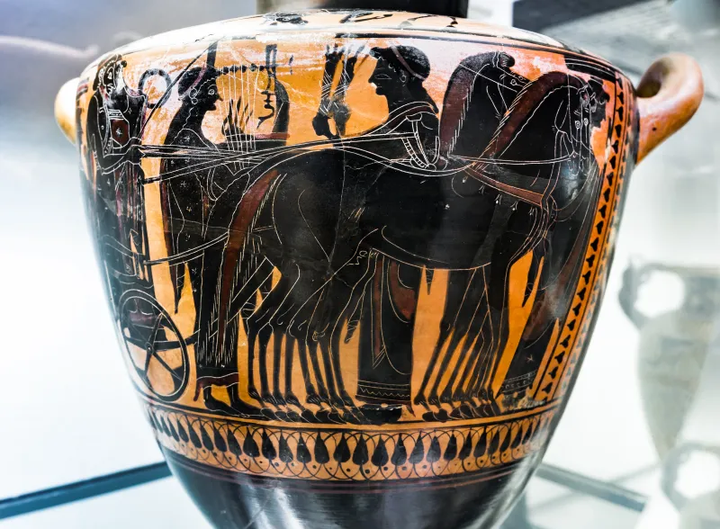 Comparable With The Leagros Group - Abv Extra - Theseus And The Bull - Wedded Pair In Chariot - Fiesole Mca - 