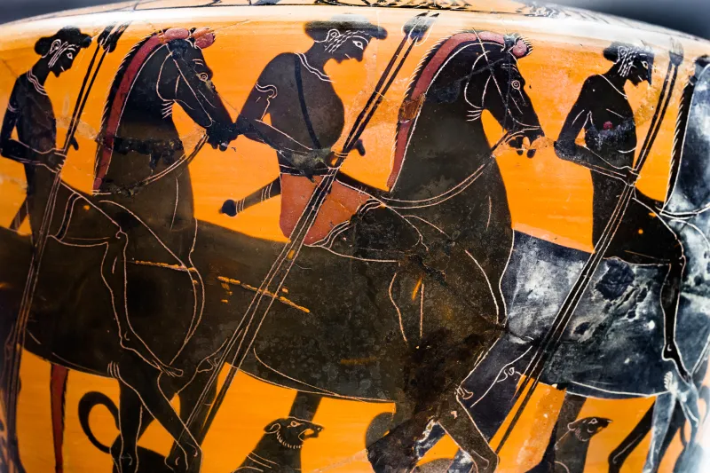 Comparable With The Leagros Group - Abv Extra - Warriors Departing With Chariot - Horsemen - Fiesole Mca 178373 - 