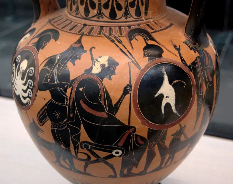 Departure Warrior Staatliche Antikensammlungen 1484 Side 