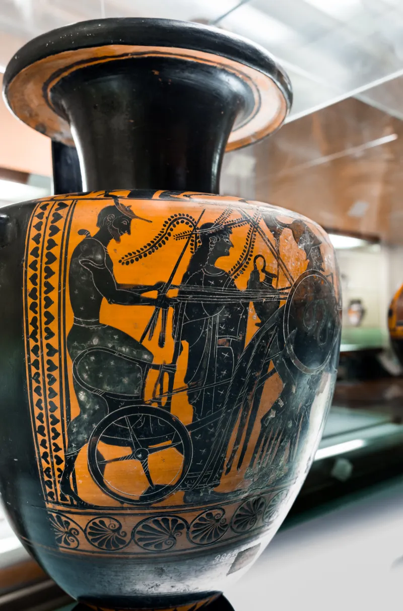 Leagros Group - Abv 364 58 - Herakles And The Lion - Warrior Departing With Chariot - Firenze Man 3867 - 