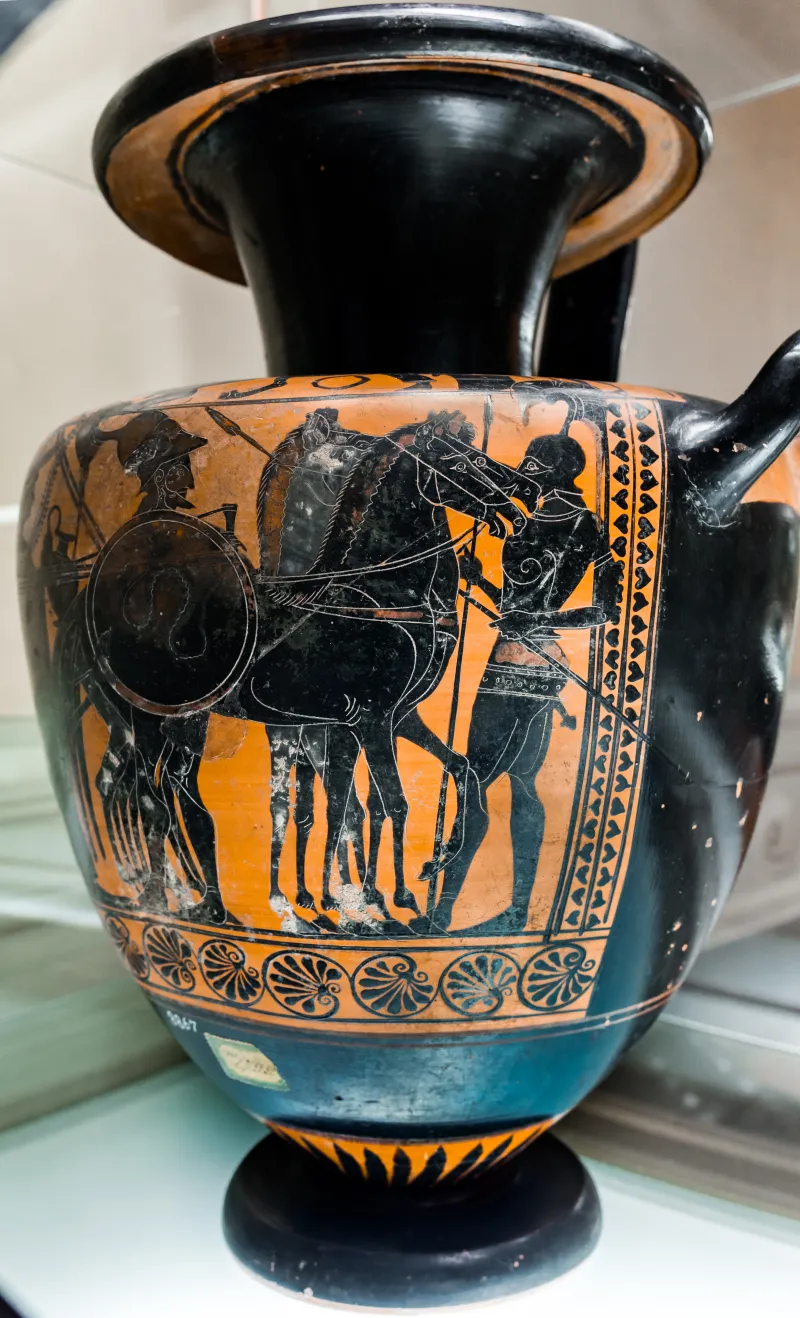 Leagros Group - Abv 364 58 - Herakles And The Lion - Warrior Departing With Chariot - Firenze Man 3867 - 