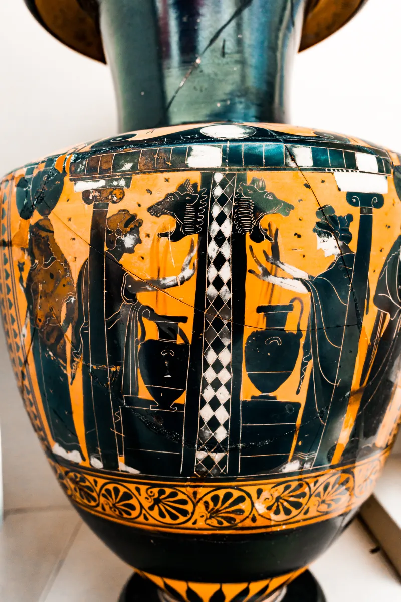 Leagros Group - Abv 365 71 - Dionysos And Ariadne With Hermes And Women - Women At Fountainhouse - London Bm 1837-0609-53 - 