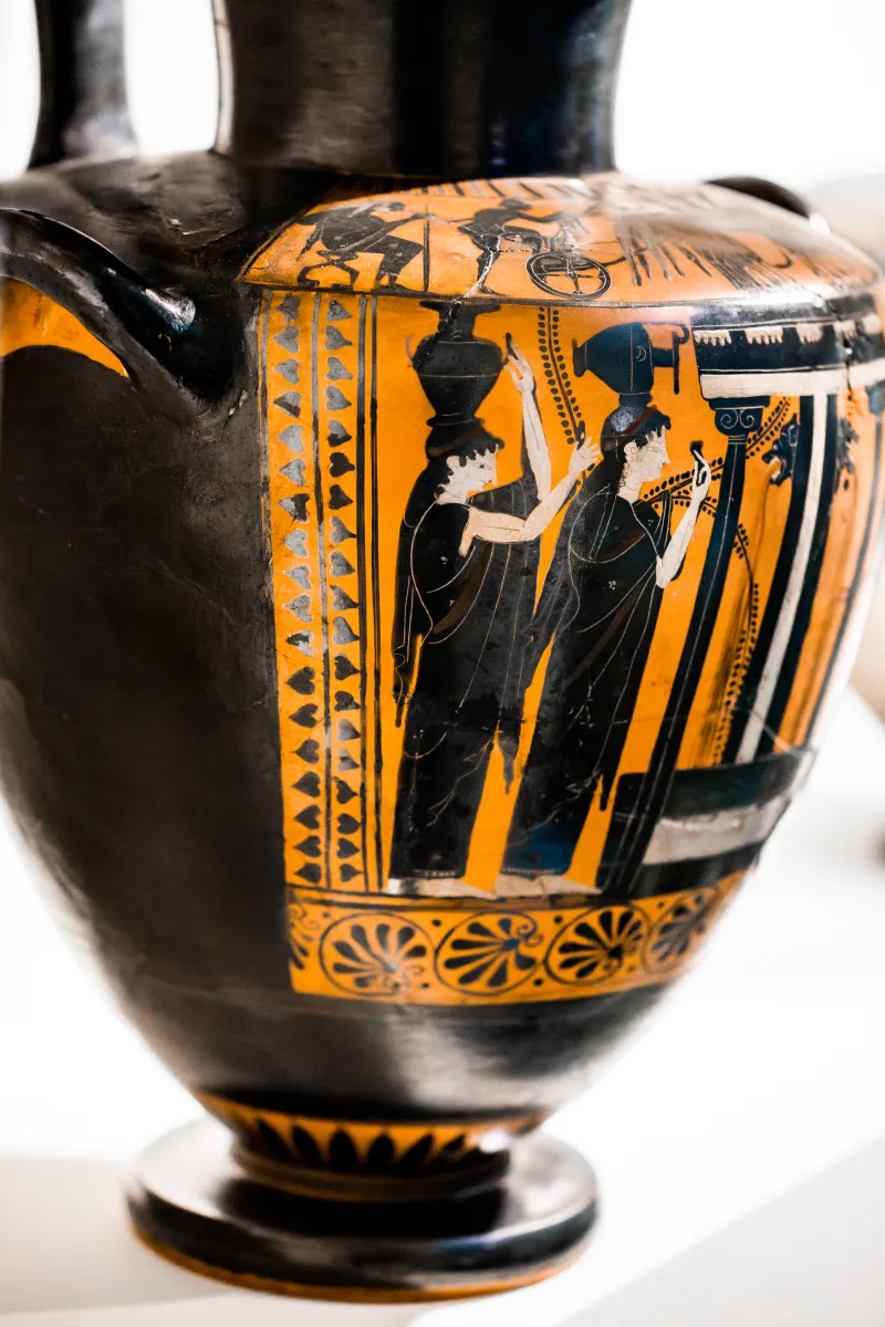 Leagros Group - Abv 366 74 - Warriors Departing With Chariot - Women At The Fountainhouse - München As 1715 - 