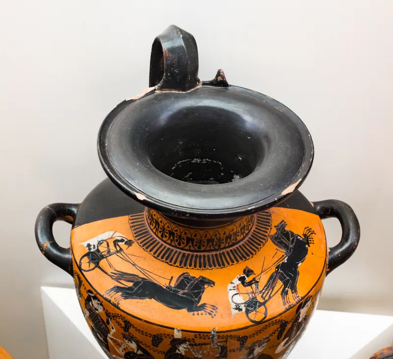 Leagros Group - Abv 366 75 - Chariot Race - Women At Symposion In Wineyard - Roma Mnevg 50466 - 