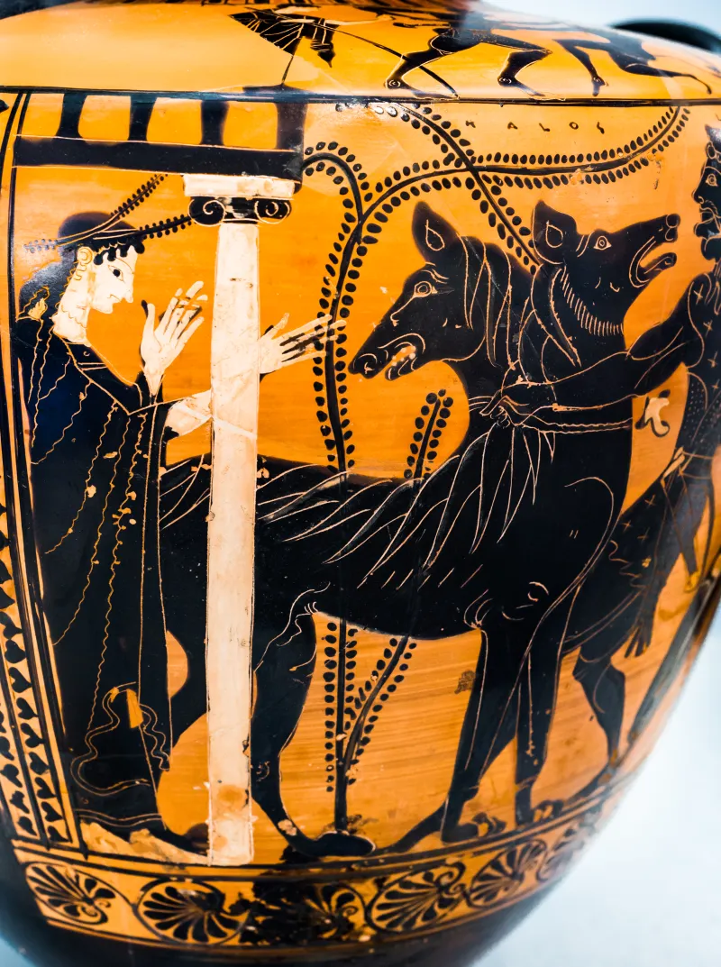 Leagros Group - Abv Extra - Theseus And Minotauros - Herakles And Kerberos - Würzburg Mvwm - 