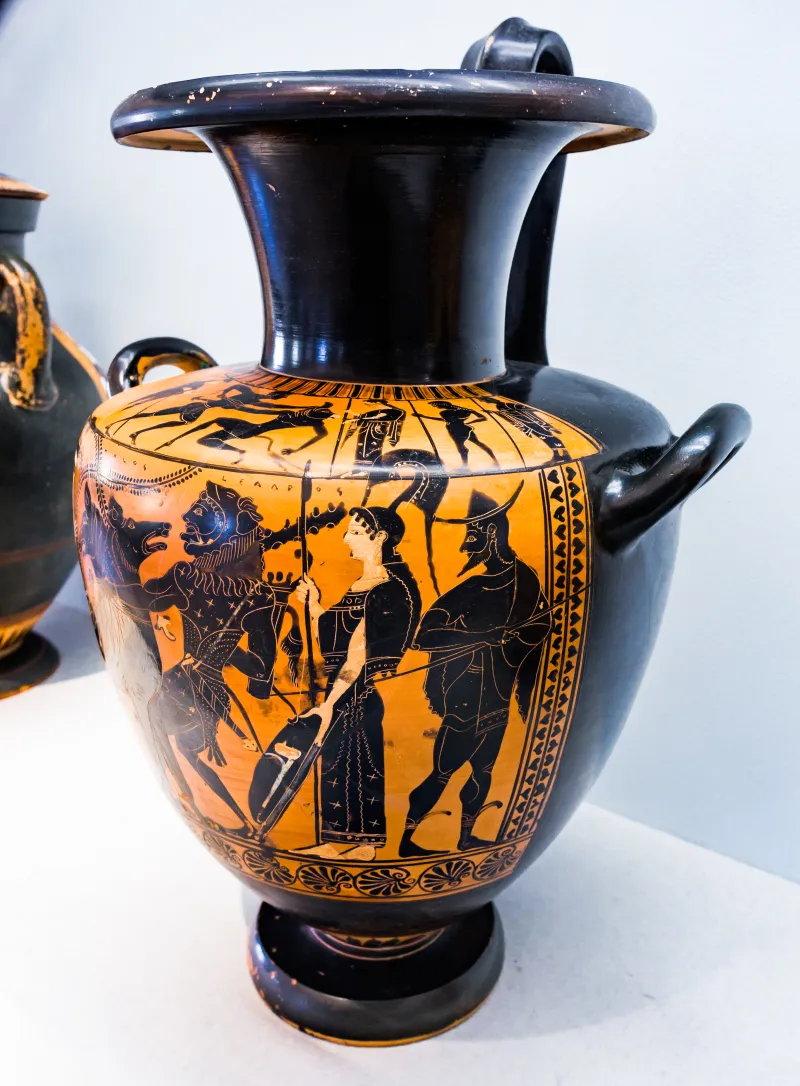 Leagros Group - Abv Extra - Theseus And Minotauros - Herakles And Kerberos - Würzburg Mvwm - 
