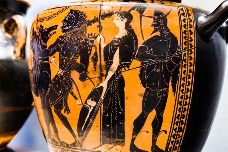 Leagros Group - Abv Extra - Theseus And Minotauros - Herakles And Kerberos - Würzburg Mvwm - 