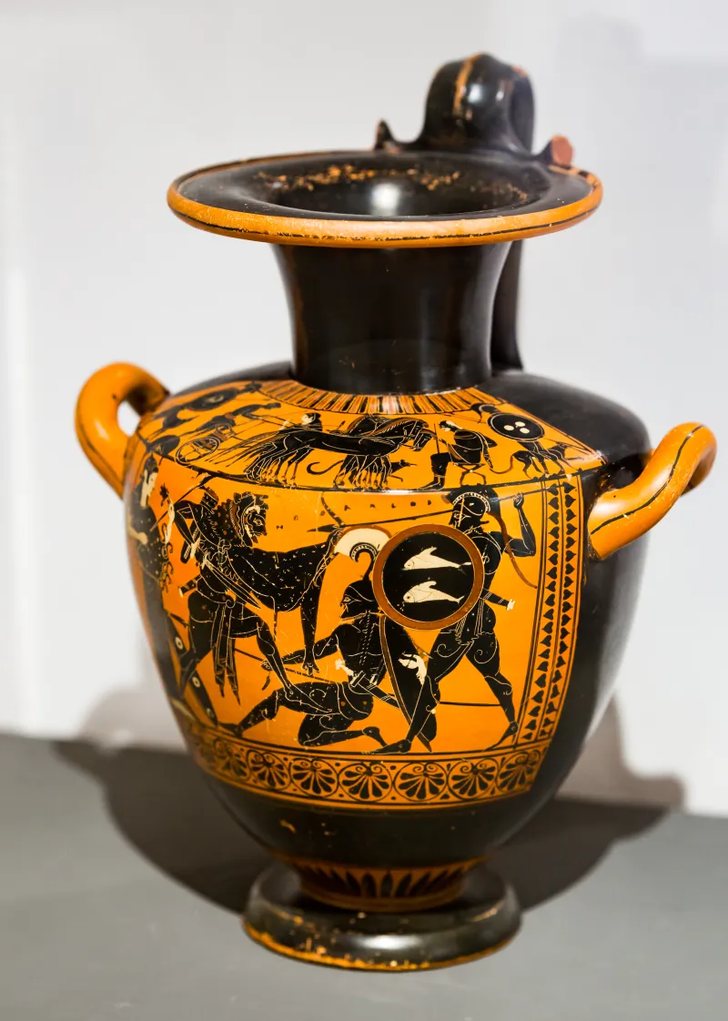 Leagros Group - Abv Extra - Warriors Leaving Home - Herakles Fighting Hoplites - Roma Mnr 