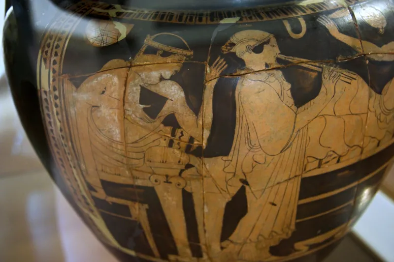Column Crater In Red Figure, Symposium, 470 Až 460 Bc, Am Agrigento, 