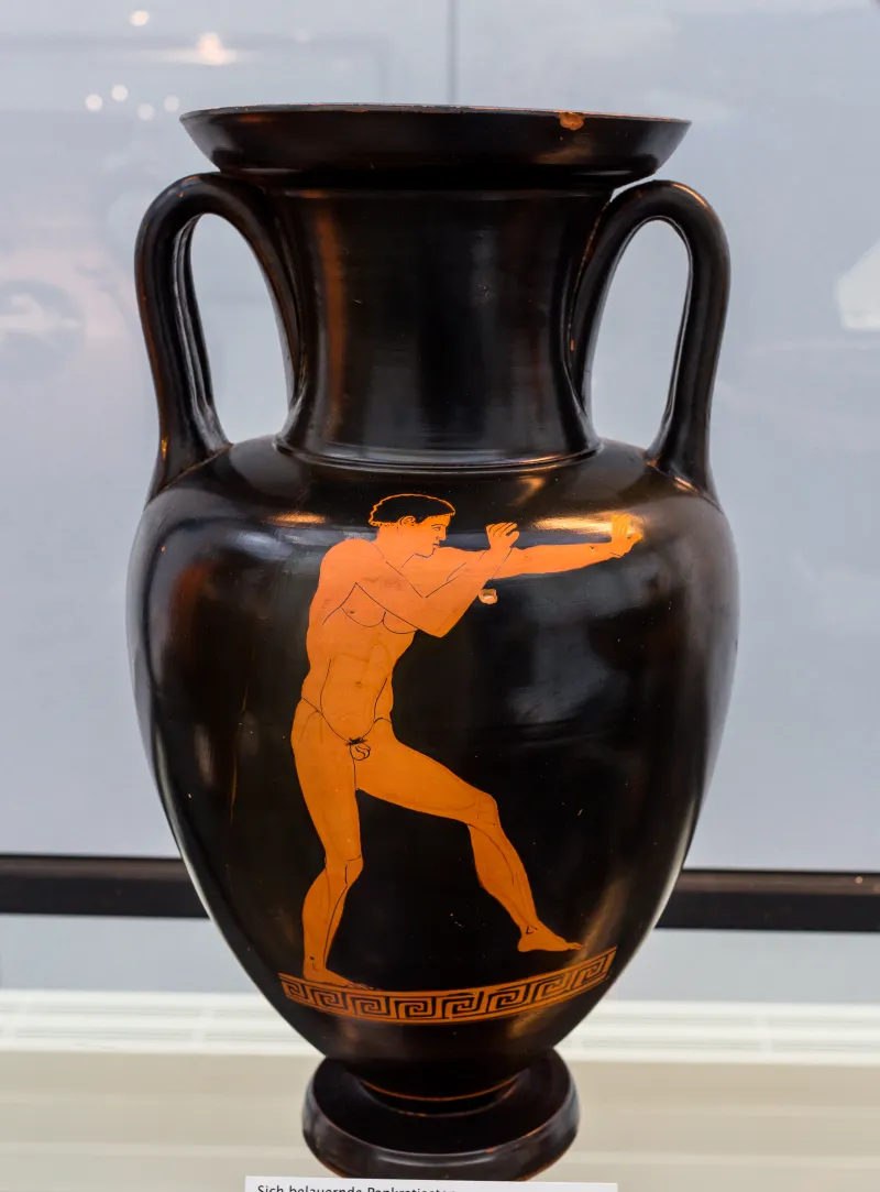 Loeb Painter Arv 1005 7 Two Pancratiasts Or Wrestlers 