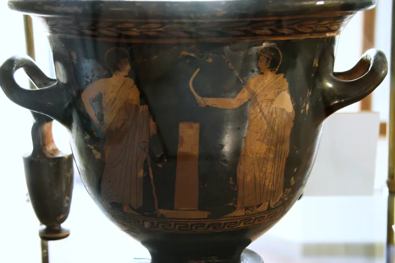 Bell Crater, Red Figure, 440-400 Bc, Lugano Painter, Am Agrigento, 