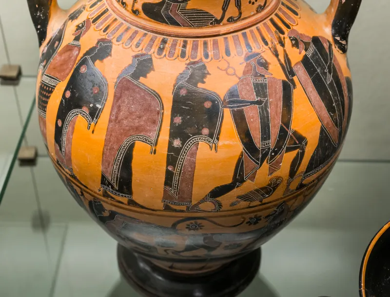 Lydos - Abv 110 32 - Judgement Of Paris - Symposion - Animal Frieze - Firenze Man 70995 - 