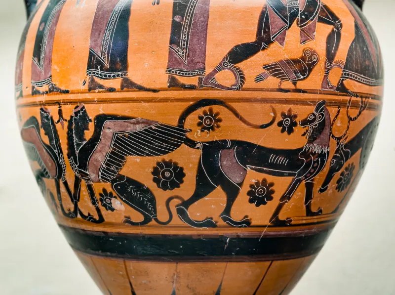 Lydos - Abv 110 32 - Judgement Of Paris - Symposion - Animal Frieze - Firenze Man 70995 - 