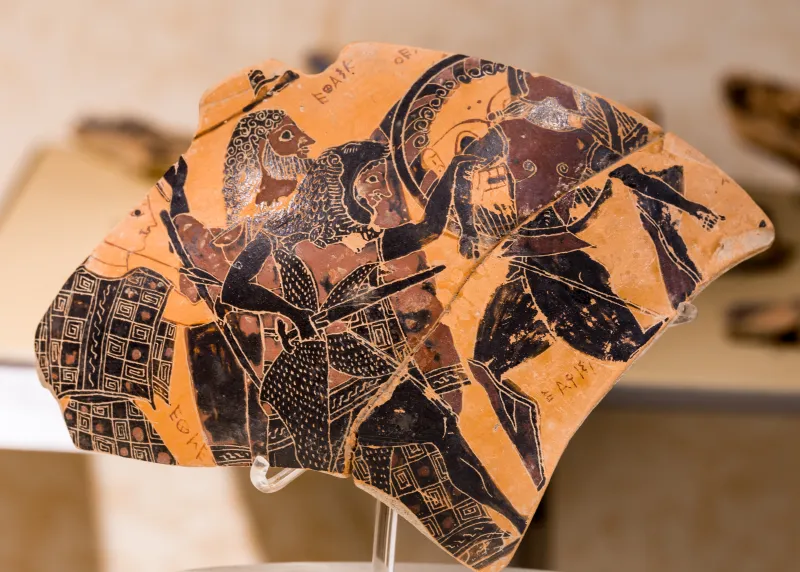 Near Lydos - Abv Extra - Herakles And Kyknos - Cortona Maec - 