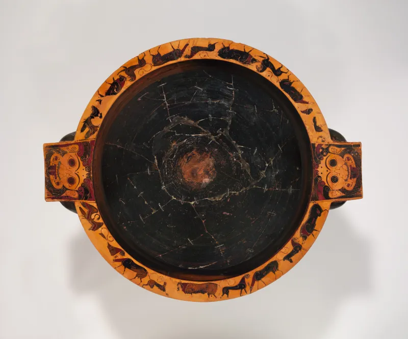 Terracotta Column-Krater (Bowl For Mixing Wine And Water) Met 