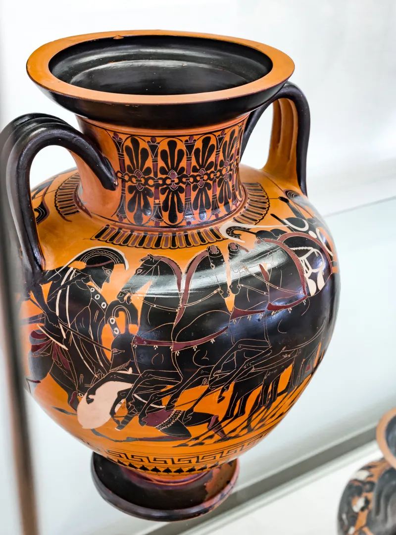 Akin To The Lysippides Painter - Abv 263 3 - Hoplites And Chariot Fighting - München As 1483 - 