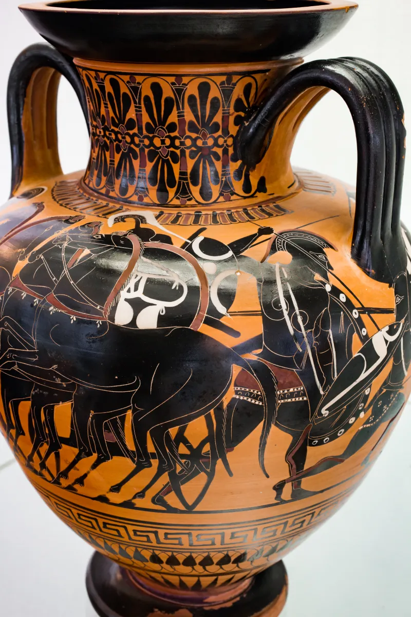 Akin To The Lysippides Painter - Abv 263 3 - Hoplites And Chariot Fighting - München As 1483 - 