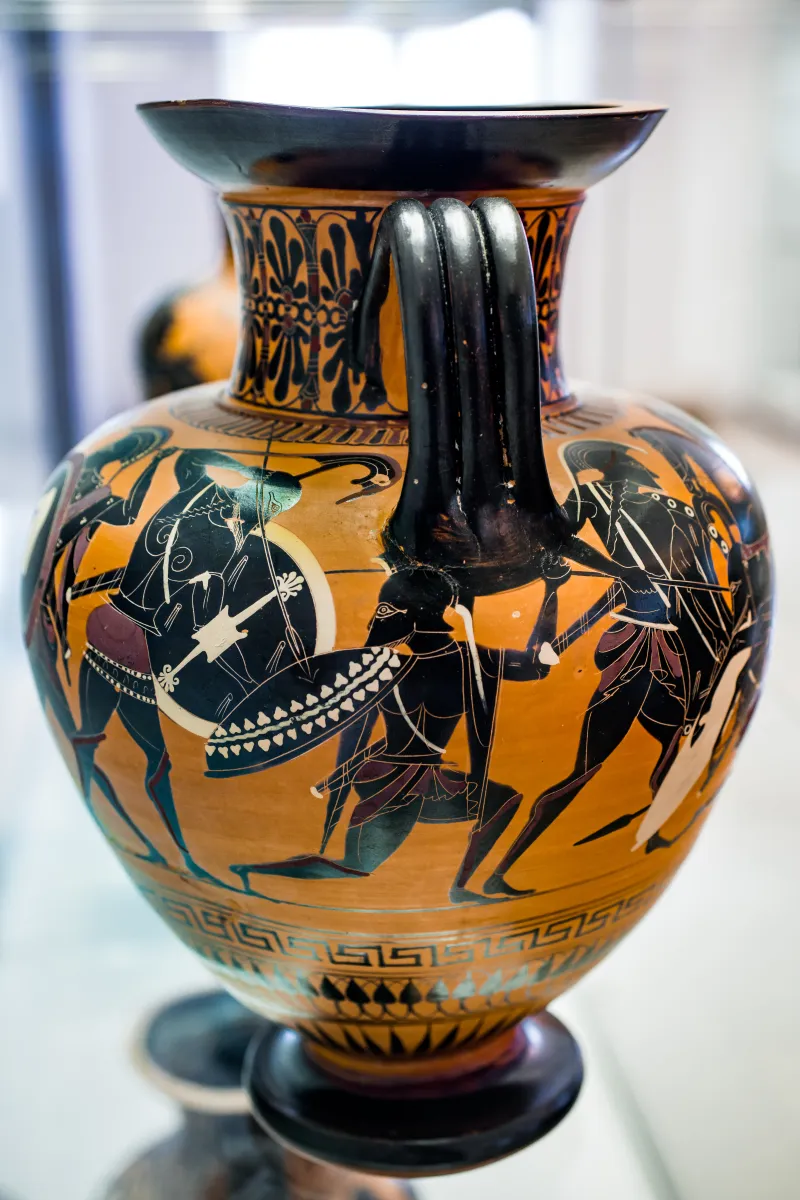 Akin To The Lysippides Painter - Abv 263 3 - Hoplites And Chariot Fighting - München As 1483 - 