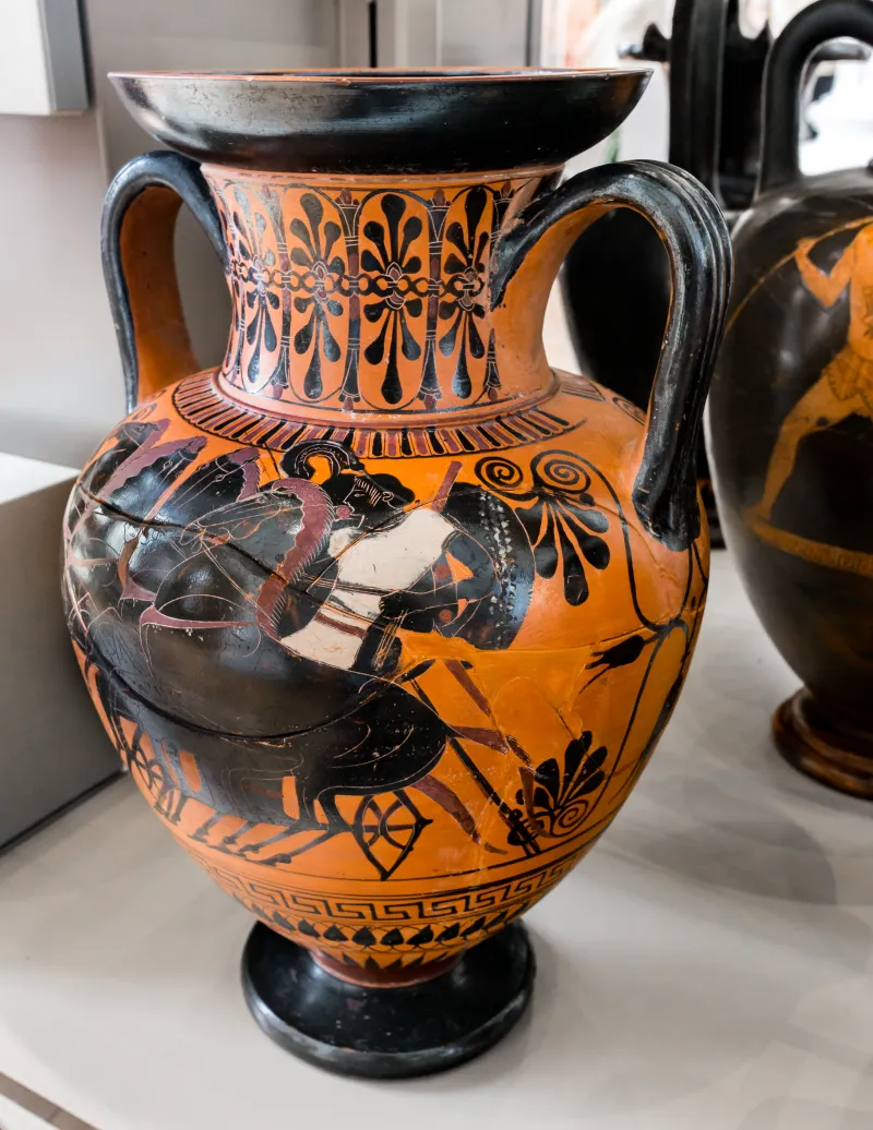 Akin To The Lysippides Painter - Abv 263 5 - Warrior In Chariot - Warrior Departing - Cambridge Fwm Gr-31-1864 - 