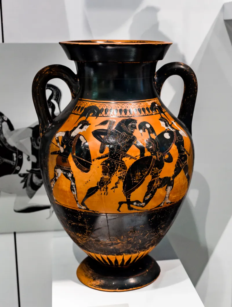 Circle Of The Lysippides Painter - Abv 258 Extra - Herakles And The Amazons - Four Gods - Karlsruhe Bl B 26 - 