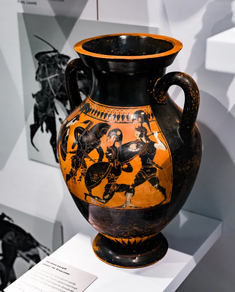 Circle Of The Lysippides Painter - Abv 258 Extra - Herakles And The Amazons - Four Gods - Karlsruhe Bl B 26 - 