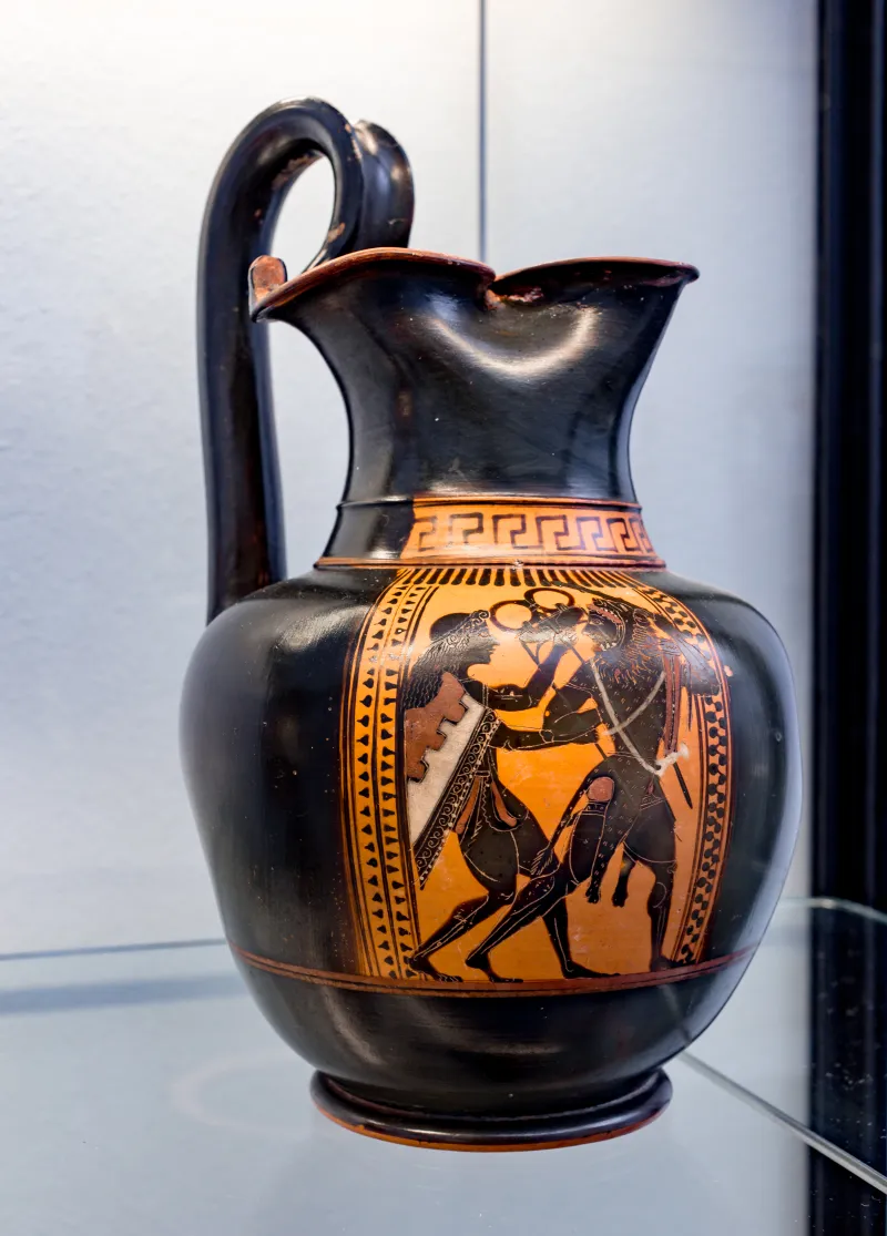 Circle Of The Lysippides Painter - Abv 430 20 - Herakles And Apollon Struggling For The Tripod - Athena And Hermes - München As 1765 - 
