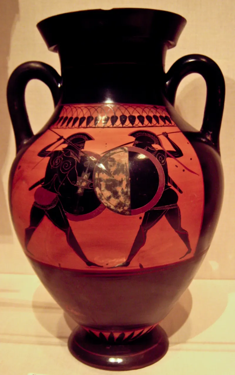 Greek Combat, Lypsiddes Painter, 530 Bc 