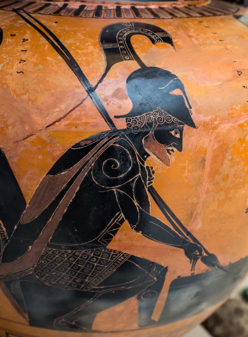 Lysippides Painter Abv 256 14 Achilles And Ajax Playing 