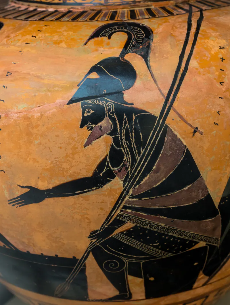 Lysippides Painter Abv 256 14 Achilles And Ajax Playing 