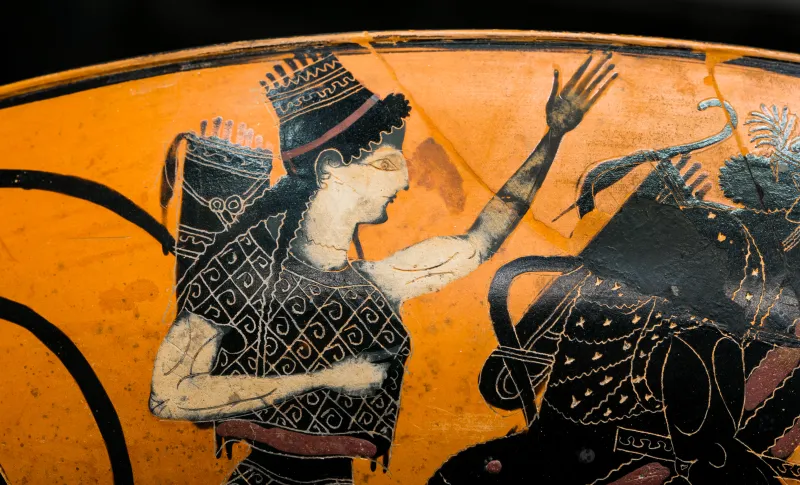 Lysippides Painter - Abv 256 22 - Gorgoneion - Herakles And Apollon Struggling For The Tripod - Herakles And The Lion - München As 2080 - 