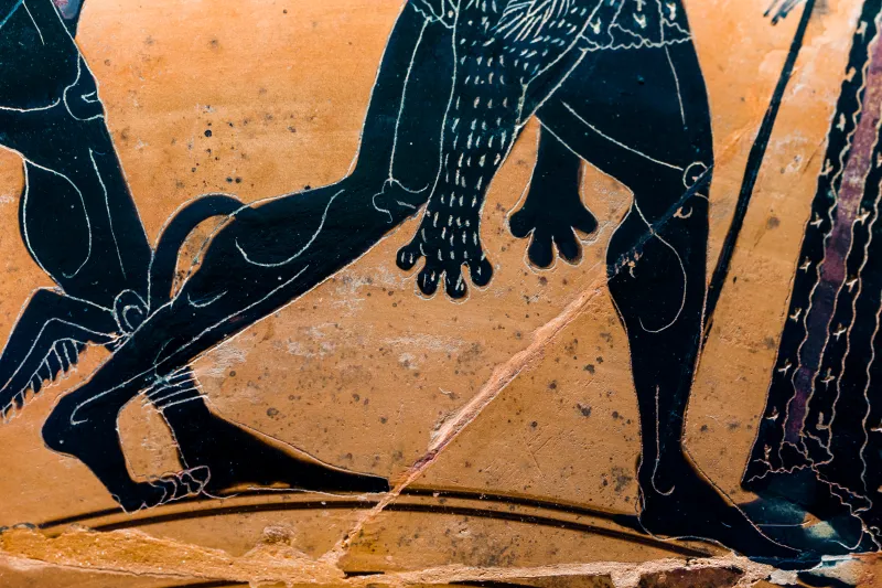 Lysippides Painter - Abv 256 22 - Gorgoneion - Herakles And Apollon Struggling For The Tripod - Herakles And The Lion - München As 2080 - 