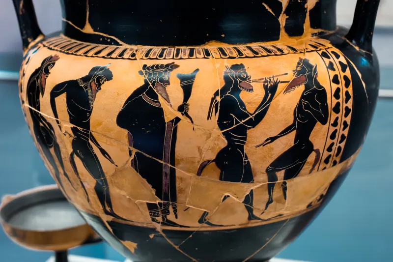Manner Of The Lysippides Painter - Abv 261 43 - Gigantomachy - Dionysos With Satyrs - Roma Mnevg 25003 - 