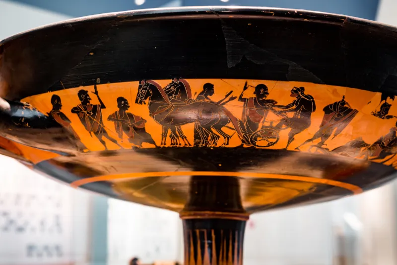 Near The Lysippides Painter - Abv 265 - Fight Scenes - Ships - Herakles And The Lion - Berlin As F 1800 - 