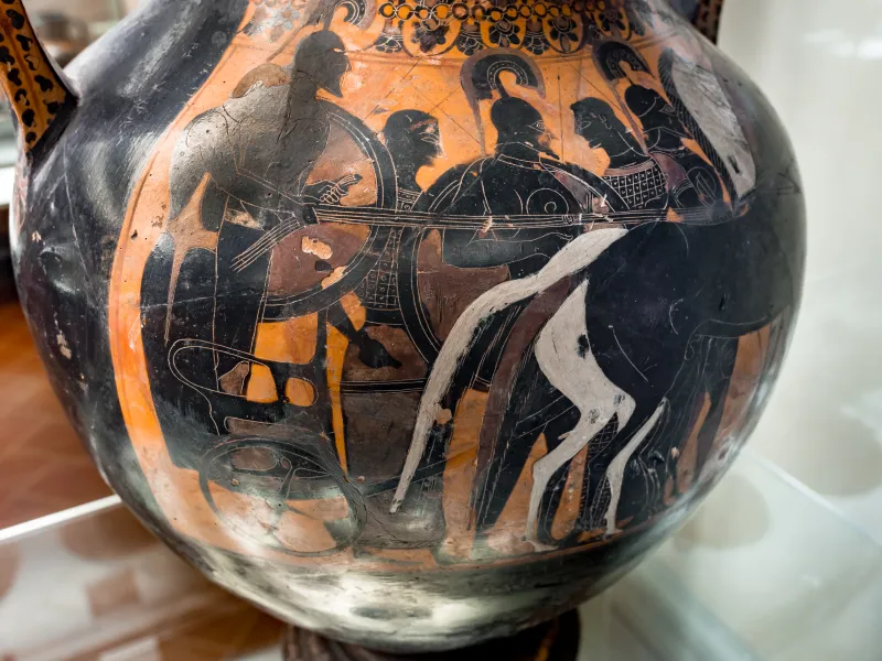 Related To The Lysippides Painter - Abv Extra - Warriors Departing With Chariot - Firenze Man 3860 - 