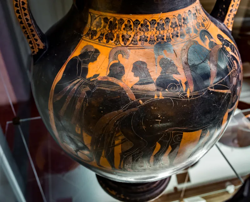 Related To The Lysippides Painter - Abv Extra - Warriors Departing With Chariot - Firenze Man 3860 - 