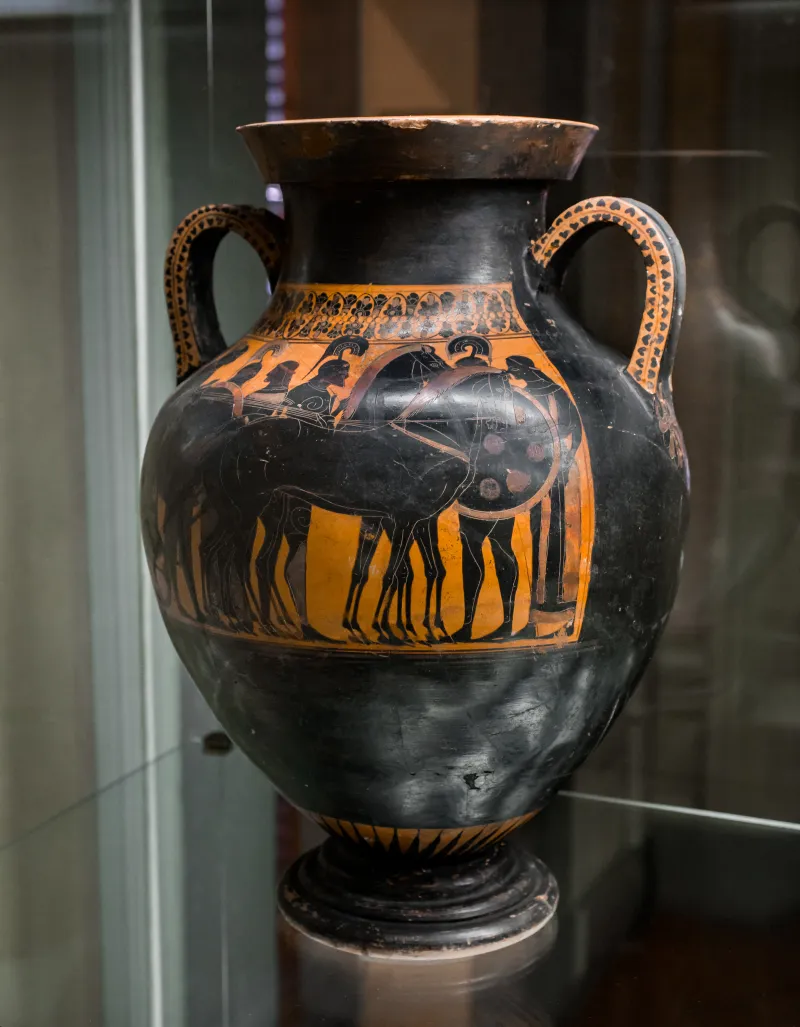 Related To The Lysippides Painter - Abv Extra - Warriors Departing With Chariot - Firenze Man 3860 - 