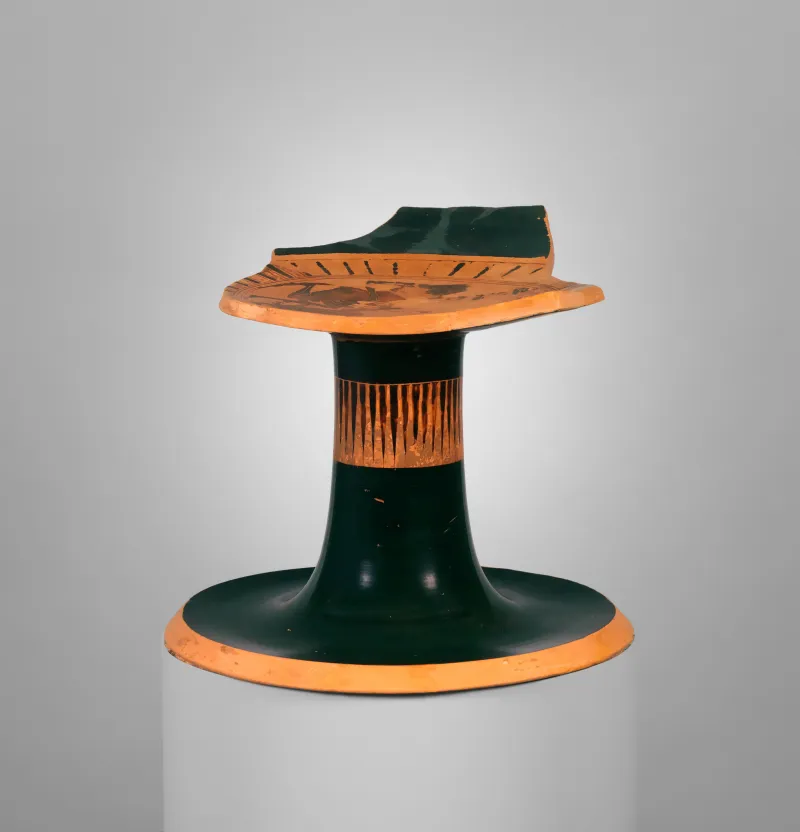 Terracotta Kylix-Band-Cup (Drinking Cup) Met 
