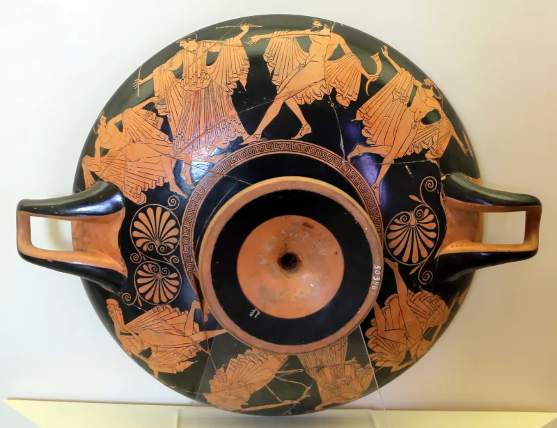 Makron (Pittore) E Hieron (Vasaio), Kylix Attica Con Komos, Dalla Necropoli Di Cerveteri, 480 Ac 