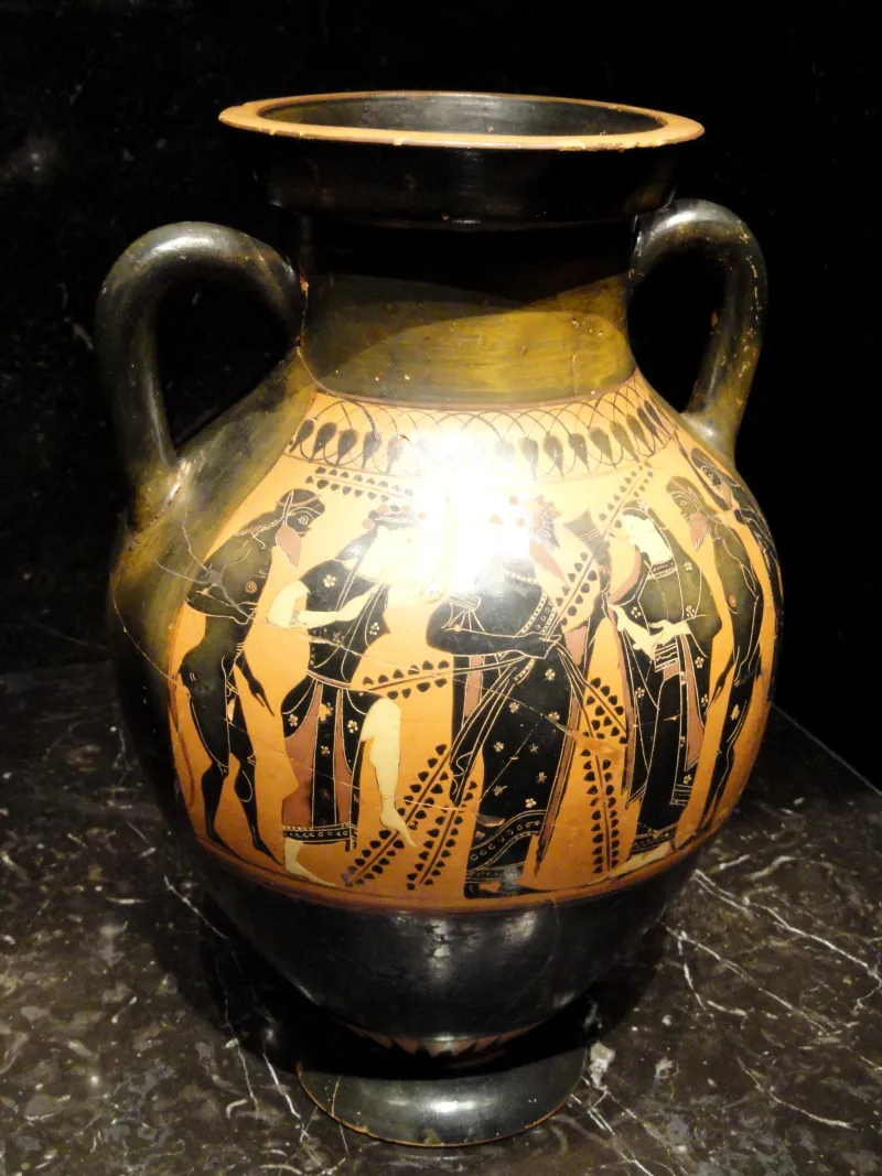 Black-Figure Amphora By The Mastos Painter, Athens, 530-520 Bce - Nelson-Atkins Museum Of Art - 