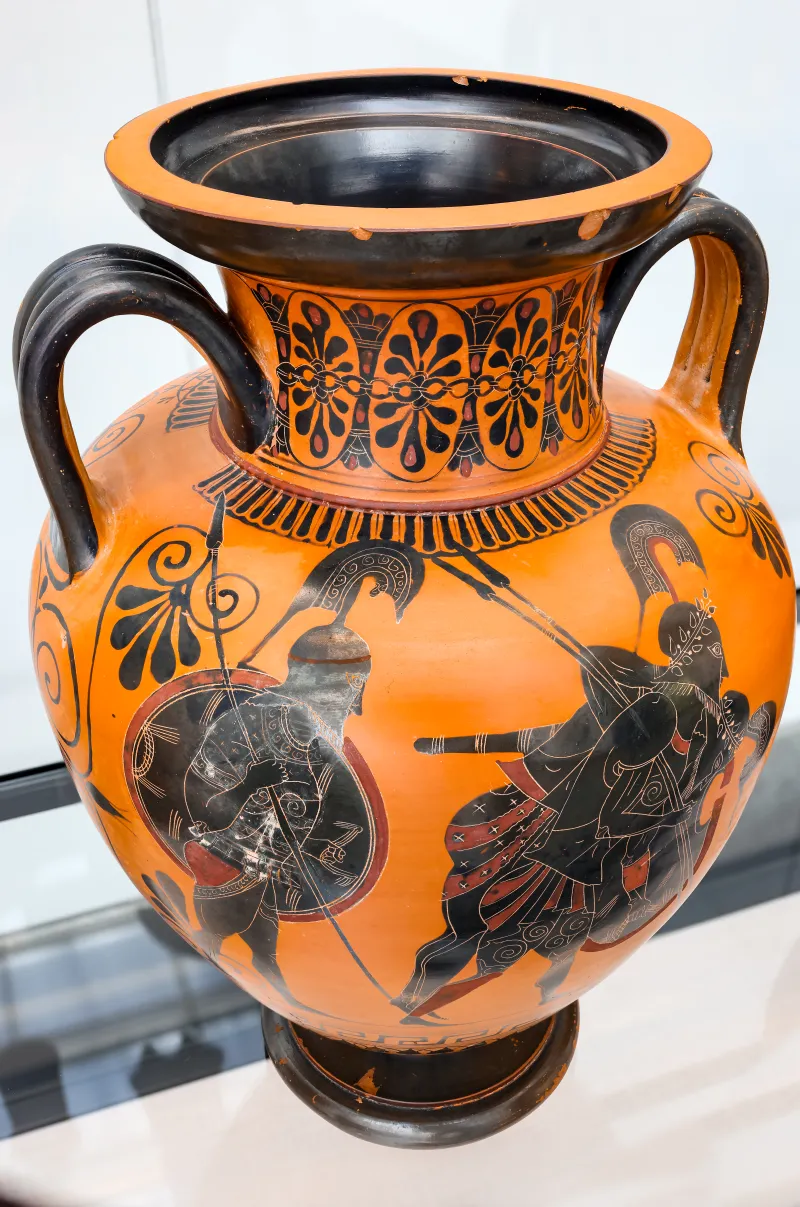 Mastos Group - Abv 259 18 - Ajax Carrying The Body Of Achilles - Dionysos With Satyr And Hermes - München As Sl 458 - 