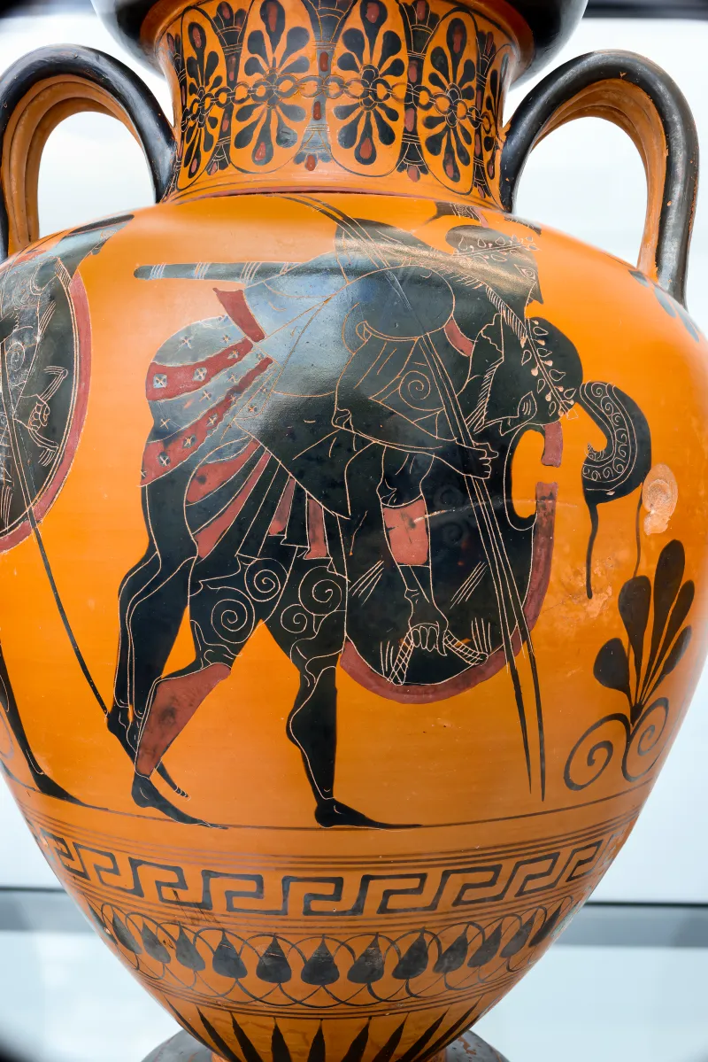 Mastos Group - Abv 259 18 - Ajax Carrying The Body Of Achilles - Dionysos With Satyr And Hermes - München As Sl 458 - 