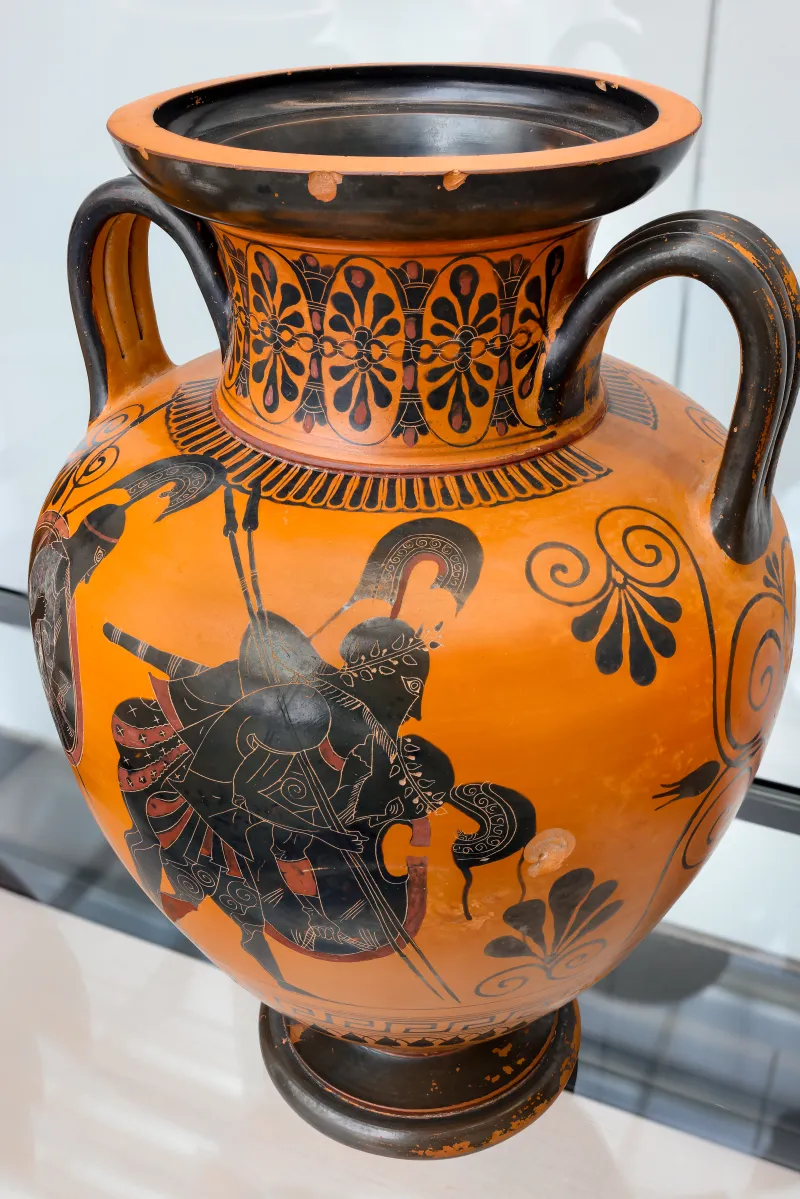 Mastos Group - Abv 259 18 - Ajax Carrying The Body Of Achilles - Dionysos With Satyr And Hermes - München As Sl 458 - 