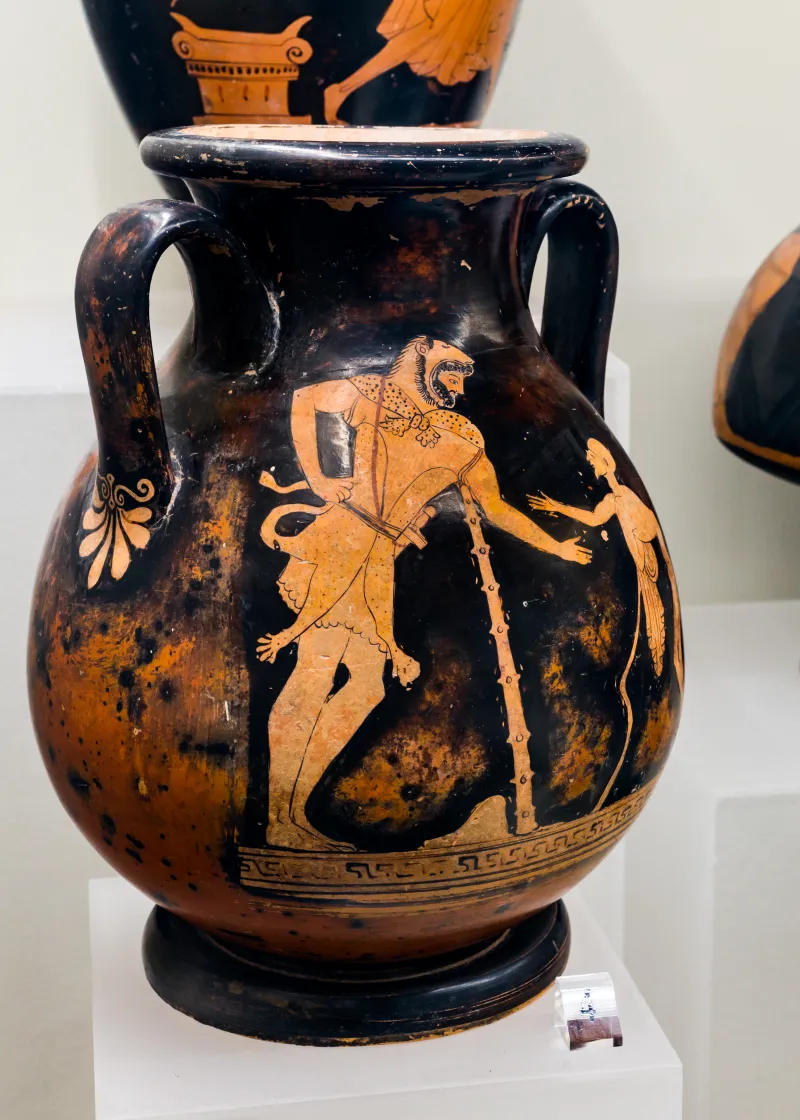 Matsch Painter - Arv 284 1 - Herakles And Geras - Dionysos And Maenad - Roma Mnevg 48238 - 