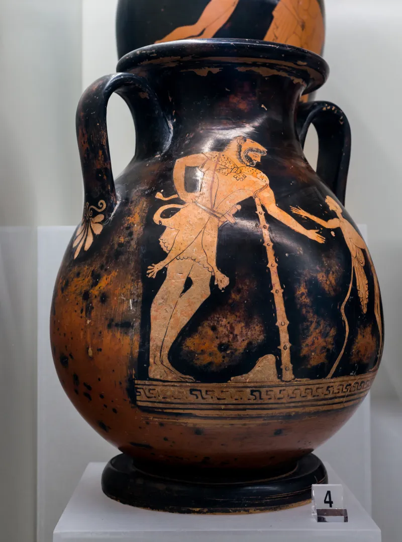 Matsch Painter - Arv 284 1 - Herakles And Geras - Dionysos And Maenad - Roma Mnevg 48238 - 