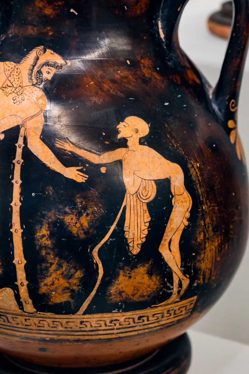 Matsch Painter - Arv 284 1 - Herakles And Geras - Dionysos And Maenad - Roma Mnevg 48238 - 