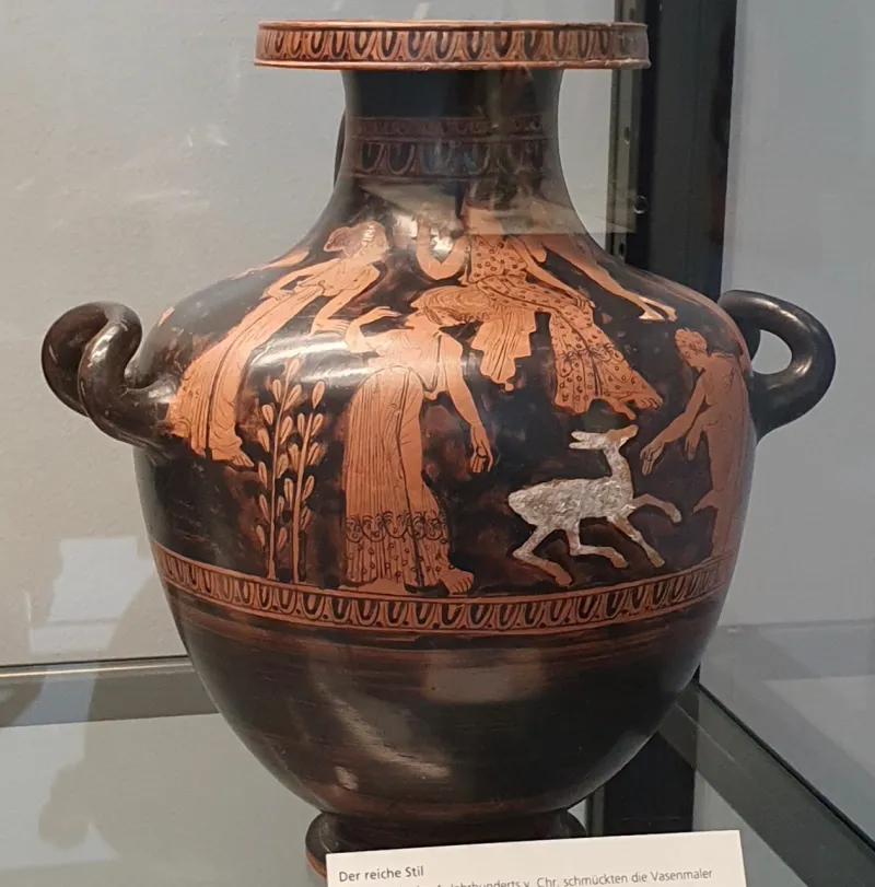 Aphrodite And Eros With Three Women And 