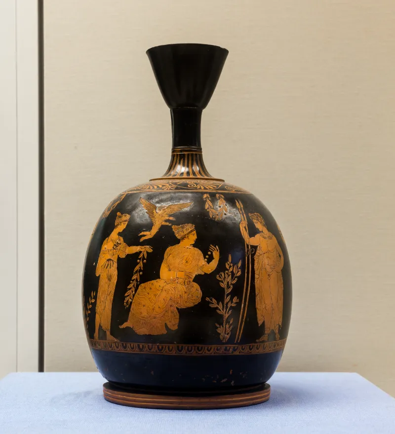Copy Of The Meidias Painter Arv 1316 A - Female Allegories With Eros And A Youth In A 