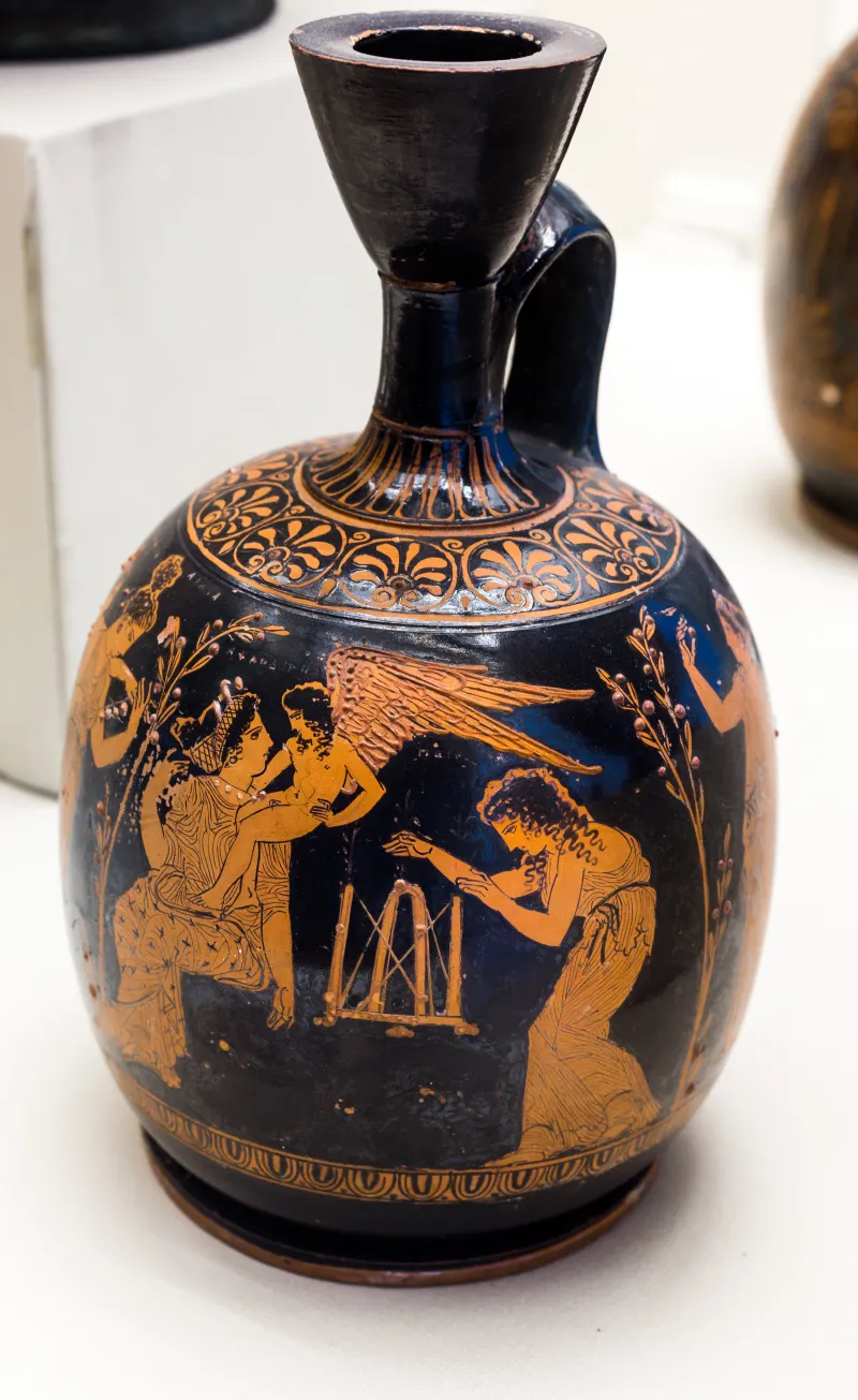 Manner Of The Meidias Painter Arv 1324 45 Aphrodite And Eros With Female Allegories 