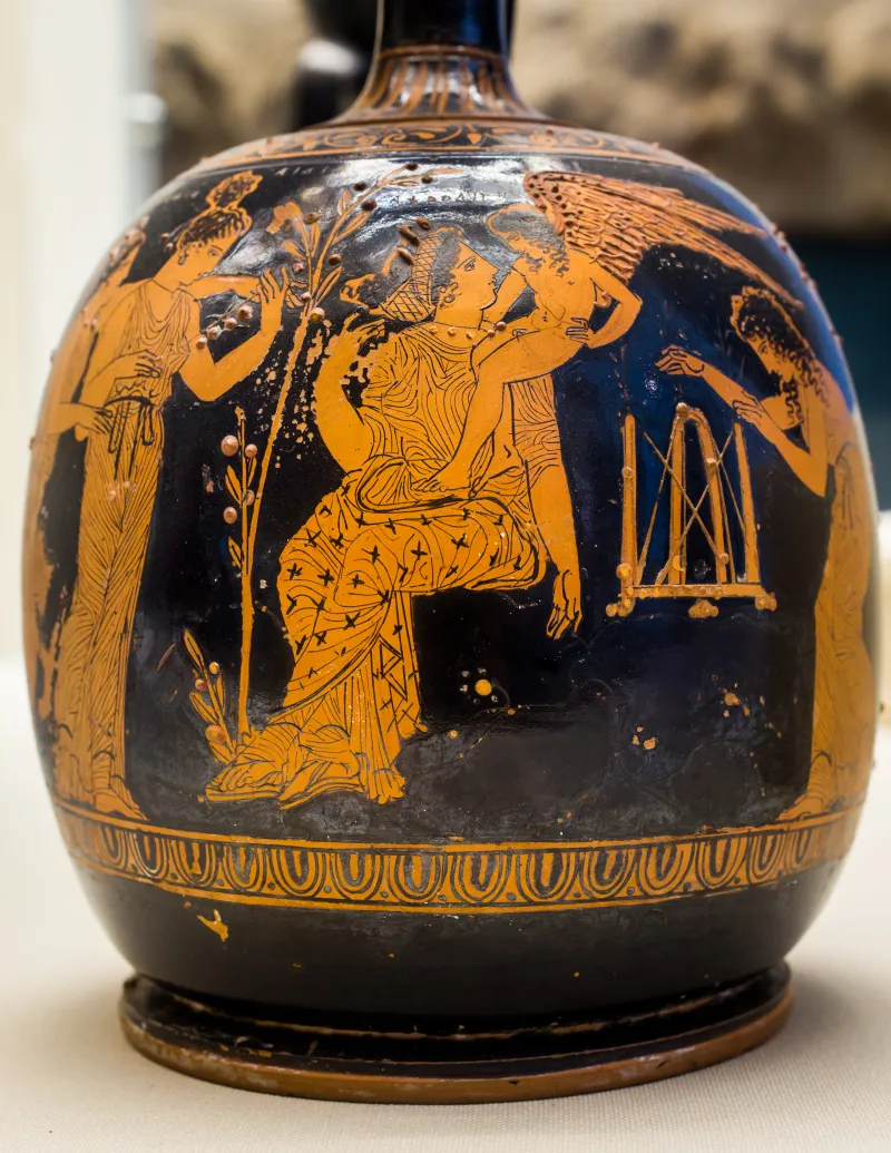 Manner Of The Meidias Painter Arv 1324 45 Aphrodite And Eros With Female Allegories 